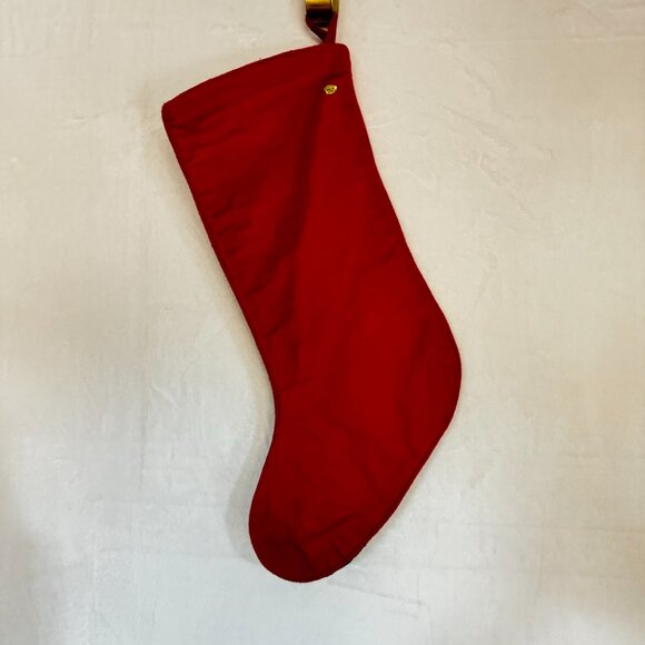 Wool Needlepoint Christmas Stocking 16.5" Santa Claus Holiday - Picture 2 of 3